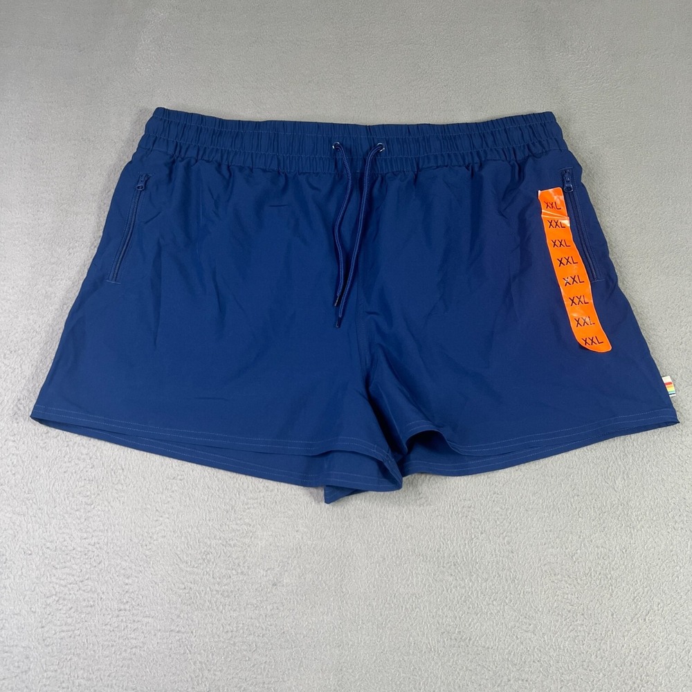 OP Ocean Pacific Swim Shorts Mens‎ 2XL Blue  Board Shorts Drawstring Beachwear